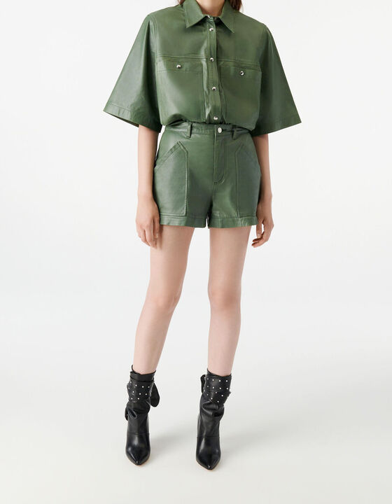 MOLLER LEATHER SHORTS